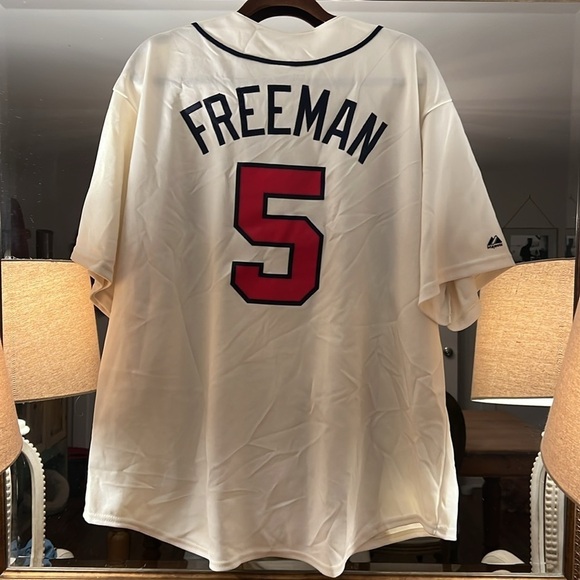 Authentic MLB Atlanta Braves Majestic Freddie Freeman Baseball Jersey Cr…​ - Picture 3 of 5